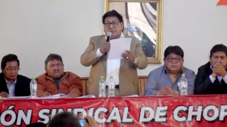 Los choferes tuvieron un ampliado este viernes./ OXIGENO.BO