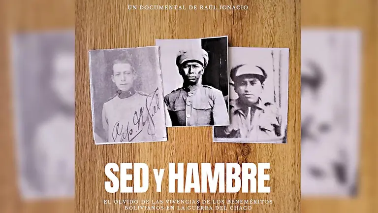 P&oacute;ster promocional del documental &lsquo;Sed y Hambre&rsquo; de Ra&uacute;l Ignacio./ DAMOVIES BOLIVIA