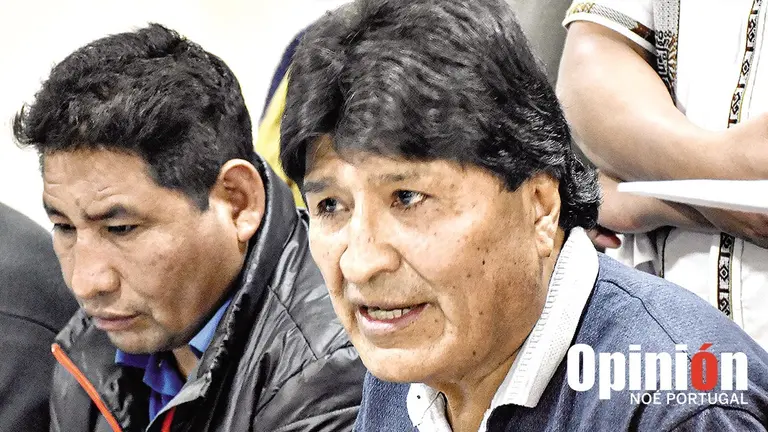 Evo Morales, en conferencia de prensa./ APG