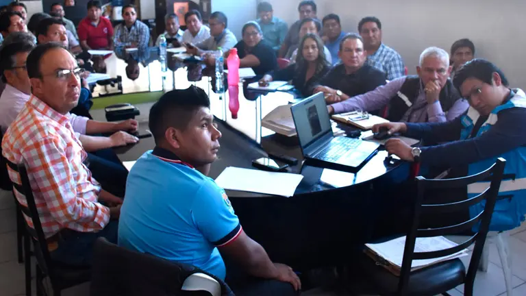 Reuni&oacute;n realizada esta tarde en Cochabamba./ NO&Eacute; PORTUGAL