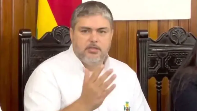El presidente del Comité pro Santa Cruz, Fernando Larach./ ERBOL