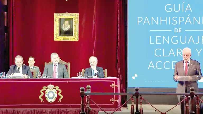 Acto de presentaci&oacute;n de la &lsquo;Gu&iacute;a Prehisp&aacute;nica del Lenguaje Claro&rsquo;./ RTVE ESPA&Ntilde;A