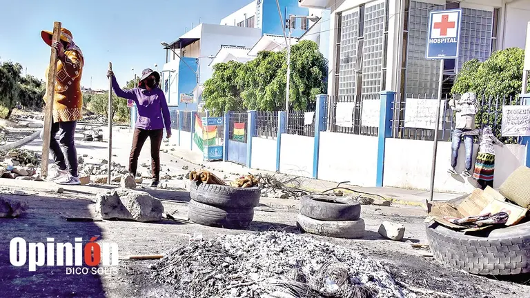 La vigilia instalada en la infraestructura nueva del Centro de Salud Ticti Norte, este 3 de junio./ DICO SOL&Iacute;S