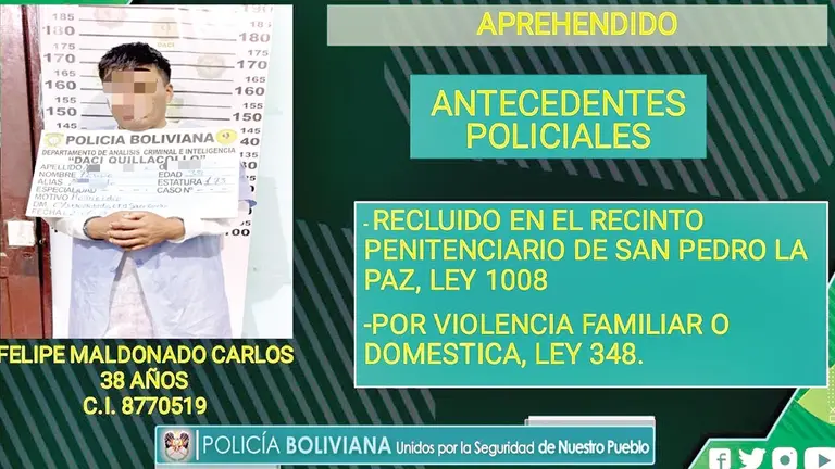 Felipe M.C., sindicado de homicidio./ POLICÍA