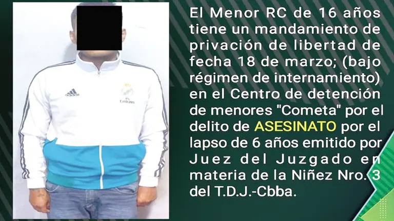 Policía captura a adolescente que fugó del Centro Cometa./ POLICÍA
