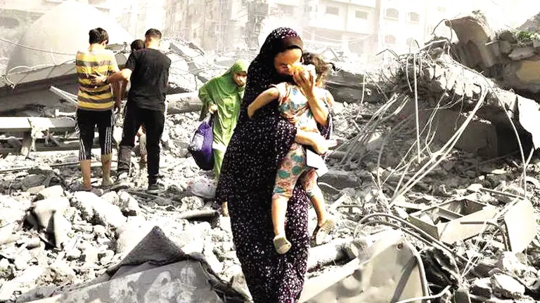 Los niños y las mujeres son los más afectados por la guerra entre Israel y Hamás./ BBC MUNDO