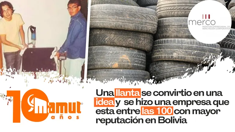 Mamut celebra su ascenso en el Ranking Merco Empresas Bolivia 2024. MAMUT