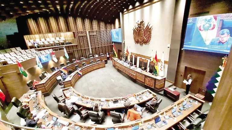 Una sesión en la Cámara de Senadores./ PRENSA SENADO