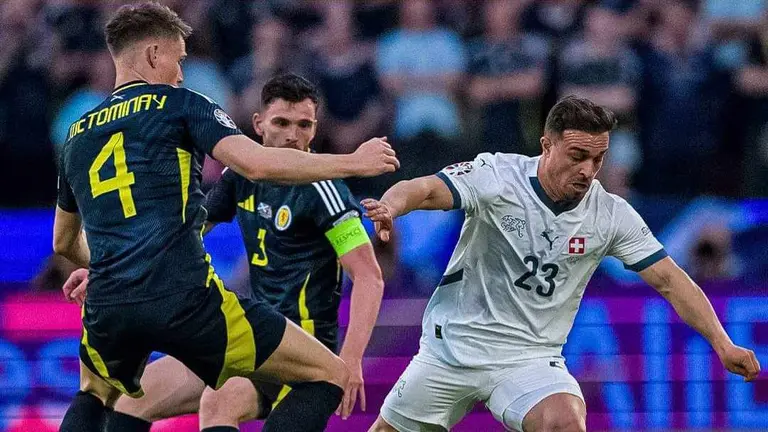 Escocia y Suiza igualan por la fecha 2 del Grupo A de la Euro 2024. FOXSOCCER.