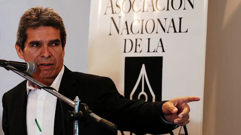 El periodista del diario El Deber, Guider Arancibia. Franz Ch&aacute;vez - ANP