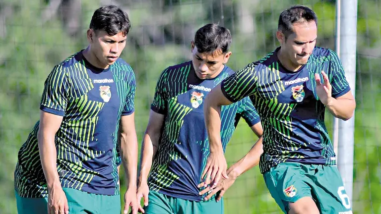 Una imagen de una pr&aacute;ctica de la Selecci&oacute;n Nacional./ APG