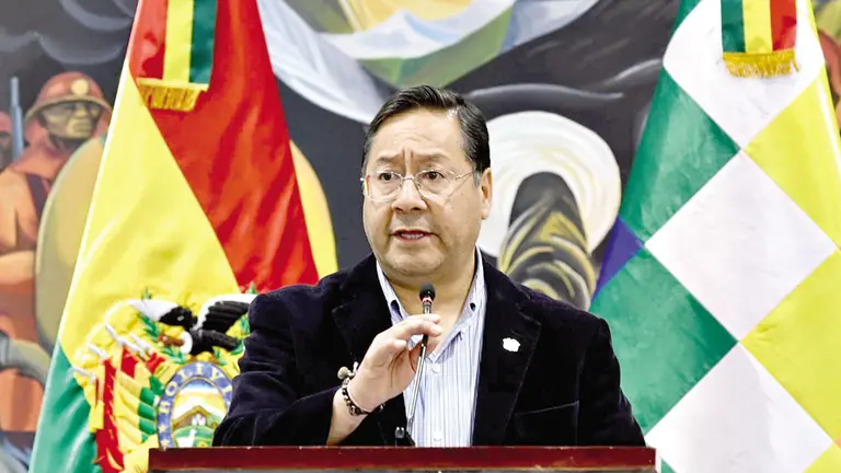 El presidente del Estado, Luis Arce Catacora./ APG