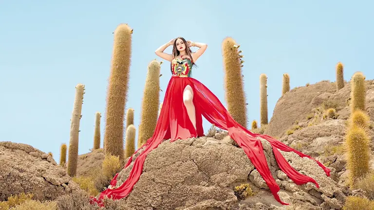 La cantante cochabambina Gardenia Moruno.  / CORTESÍA