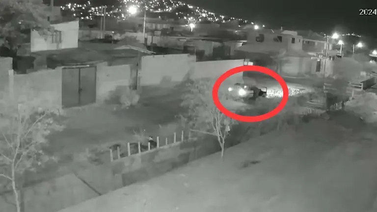 Cámaras captan al conductor que golpeó y abandonó a Florencio, quien luego fue encontrado muerto en una torrentera de la OTB El Salvador.