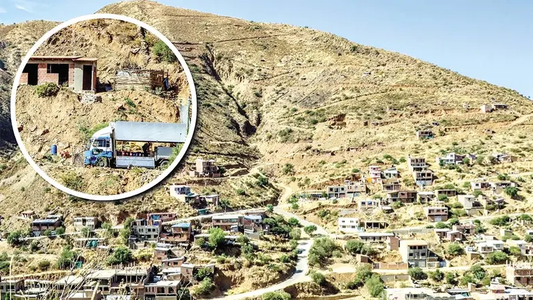 Viviendas en el cerro San Pedro./ CONCEJO MUNICIPAL