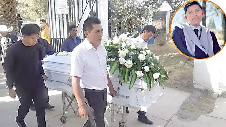 Despiden a Eddy Apaza, el motociclista que falleci&oacute; el lunes en la Capit&aacute;n V&iacute;ctor Ust&aacute;riz./ RED UNO