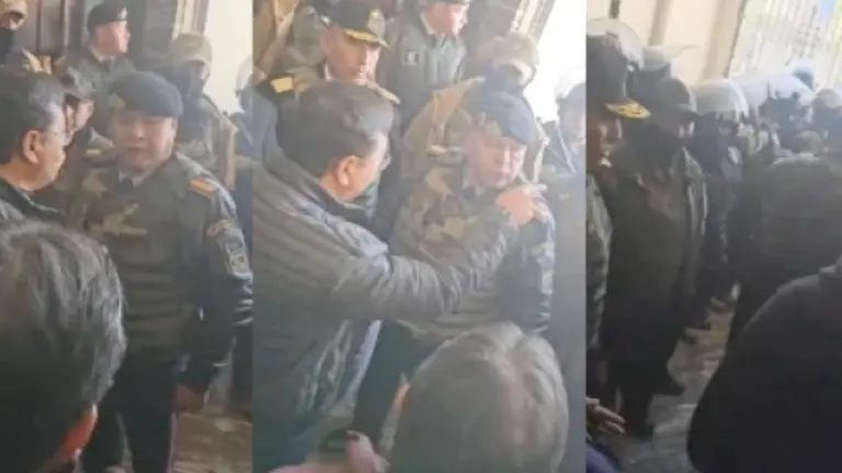 El presidente Luis Arce confrontó al excomandante del Ejército, Juan José Zúñiga.