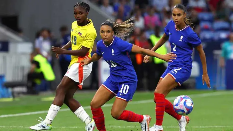 Partido de Francia vs Colombia en Par&iacute;s 2024. LA TRIBUNA DEPORTES.
