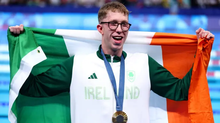 Daniel Wiffen gana el oro en Par&iacute;s 2024 rompiendo r&eacute;cord. PAR&Iacute;S 2024.