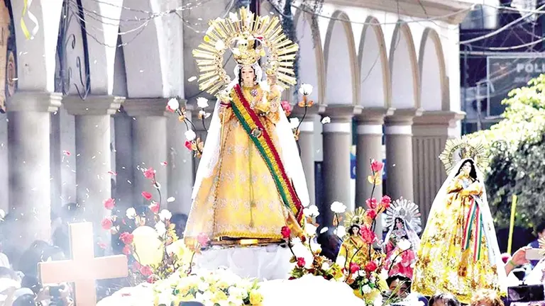 Imagen de la Virgen de Urcupi&ntilde;a./ ARCHIVO