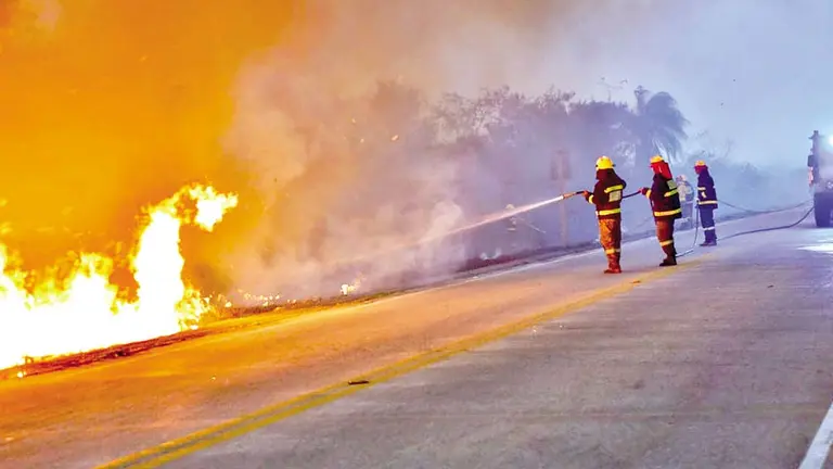 Una imagen de los da&ntilde;os severos en Santa Cruz, producto de los incendios forestales./ GOBERNACI&Oacute;N DE SANTA CRUZ