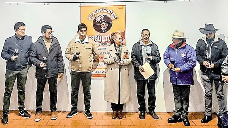 Acto inaugural del Encuentro Nacional de Escultura en Tarija./ CASA DE LA CULTURA DE TARIJA
