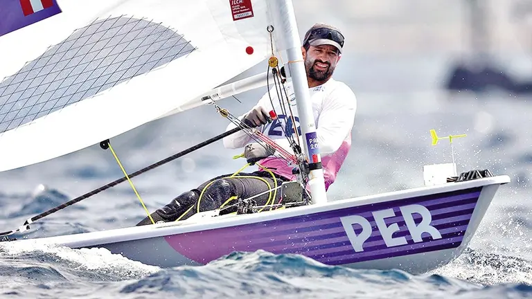 Stefano Peschiera, velerista peruano ganador del bronce. / PARÍS 2024