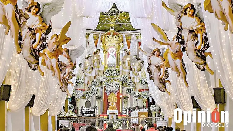 Templo San Ildefonso durante la celebraci&oacute;n de la Fiesta de Urcupi&ntilde;a 2023./ DICO SOL&Iacute;S