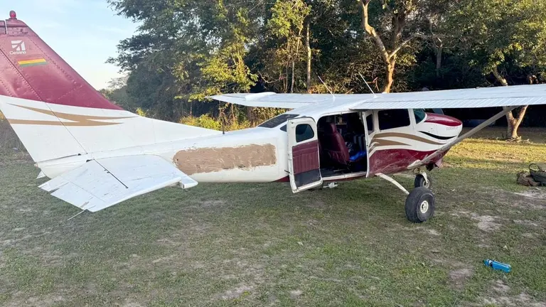 La avioneta secuestrada./ FISCALIA DEL BENI