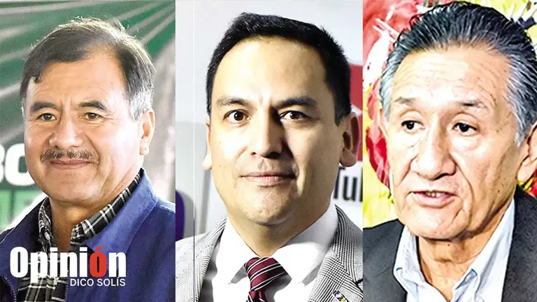 El gobernador Humberto S&aacute;nchez, Amilkar Rocha y Rolando Morales./ DICO SOL&Iacute;S