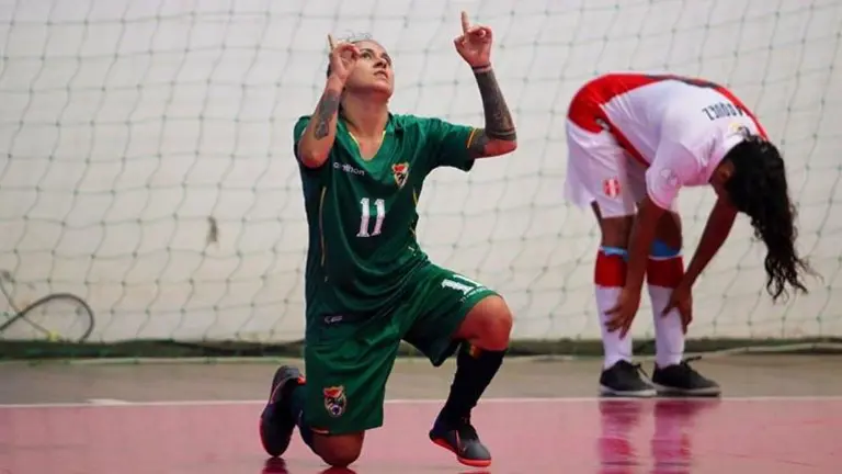 La futbolista boliviana Mar&iacute;a Cristina G&aacute;lvez. APG