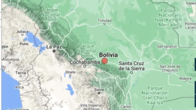 Un sismo de magnitud 3.8 en la escala de Mercalli. CAPTURA DE PANTALLA