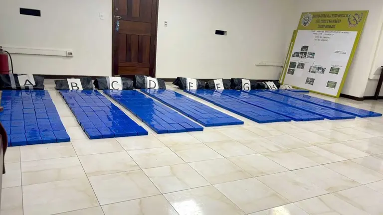 La droga secuestrada en el operativo./ FGE