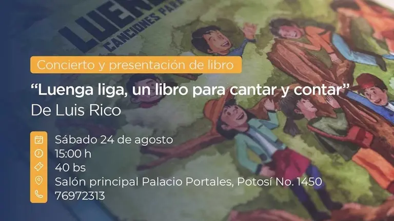 La Fundación Patiño de Cochabamba organiza el concierto al aire libre &lsquo;Luenga Liga&rsquo; del reconocido cantautor Luis Rico./ FUNDACION PATIÑO