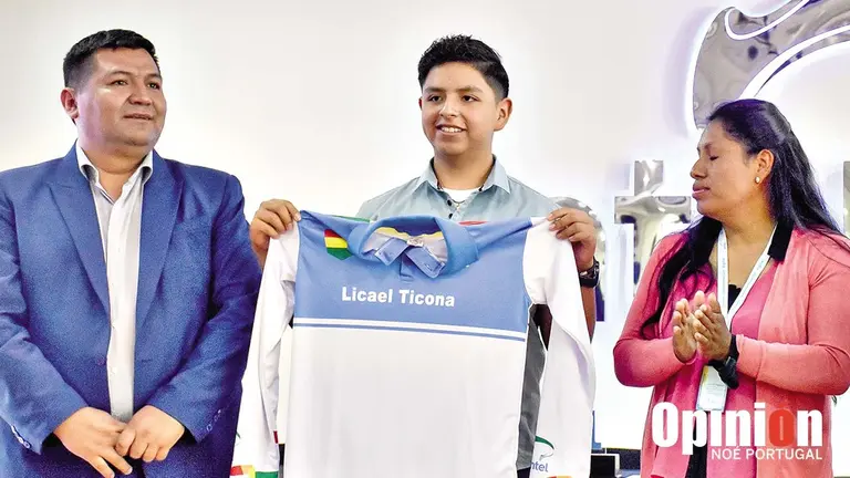 Licael Ticona (c) tiene la mente puesta en los desaf&iacute;os que le tocar&aacute; afrontar./  NO&Eacute; PORTUGAL