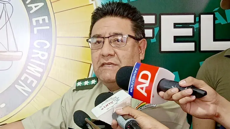 El director de la FELCC de Cochabamba, Freddy Medinacelli./ MARIELA COSSÍO