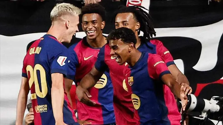 Barcelona remonta y se impone a Rayo Vallecano (1-2). FOX DEPORTES.