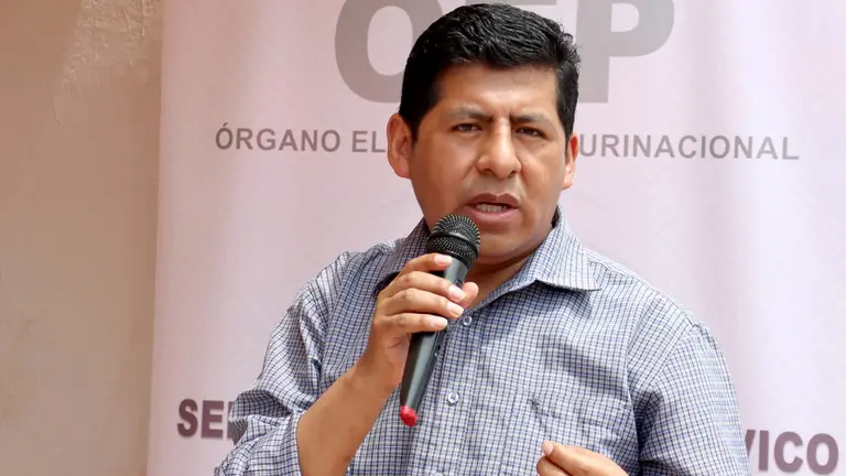 El vocal del Tribunal Supremo Electoral (TSE), Tahuichi Tahuichi Quispe./ TSE