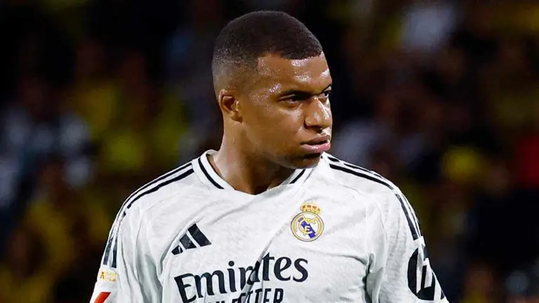 Kylian Mbappé, frustrado tras un empate con el Real Madrid. FOX DEPORTES. 