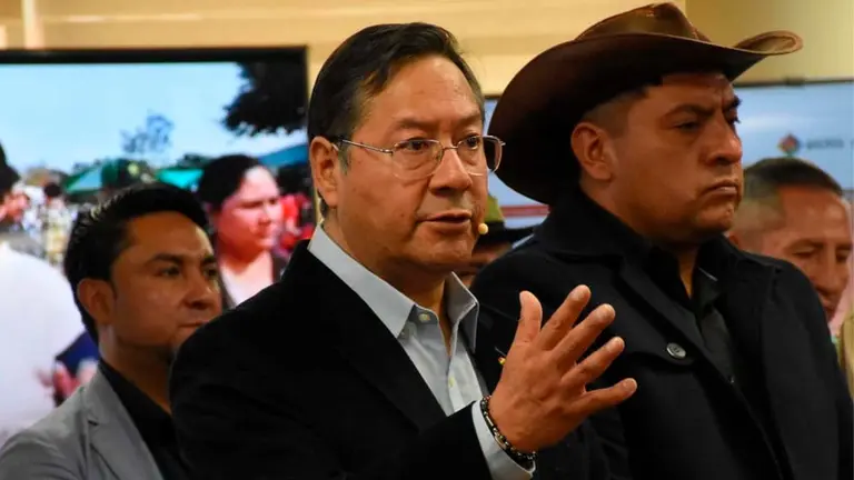 El presidente del Estado Luis Arce. APG