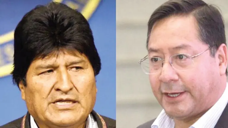 El expresidente Evo Morales y el presidente Luis Arce. / ABI