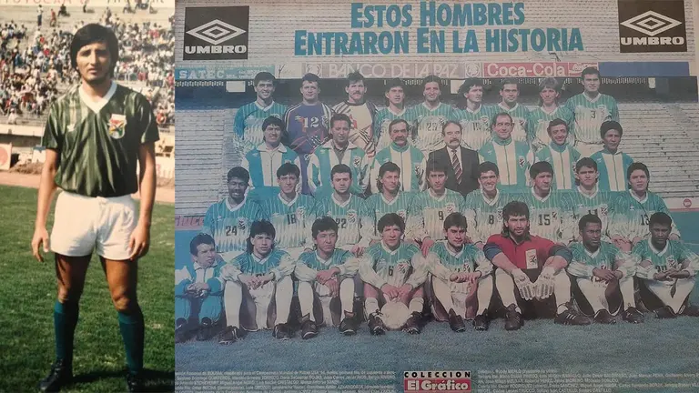 Fotograf&iacute;as del recuerdo de la participaci&oacute;n de Sergio Rivero en la clasificaci&oacute;n al Mundial Estados Unidos 1994. RRSS