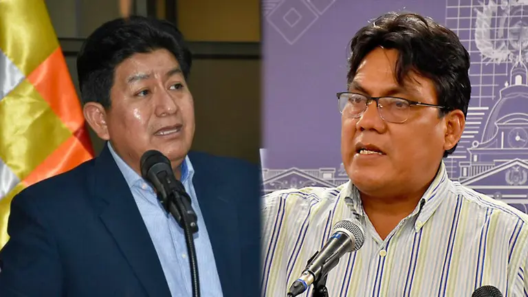 El ministro Monta&ntilde;o y el diputado Arce./ ARCHIVO
