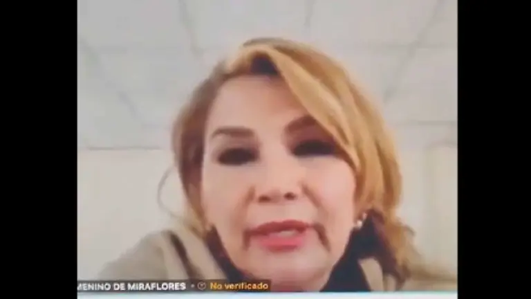 La expresidenta Jeanine Añez es juzgada por la masacre de Senkata ocurrida durante su Gobierno./ OXIGENO.BO