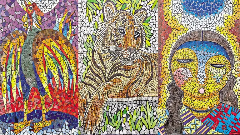 La exposici&oacute;n art&iacute;stica conjunta de Kuska y Roberto Mamani Mamani, se inaugura hoy en el mARTadero./ MARTADERO