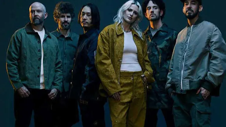 La banda Linkin Park con su nueva vocalista, Emily Armstrong. LINKIN PARK LIVE