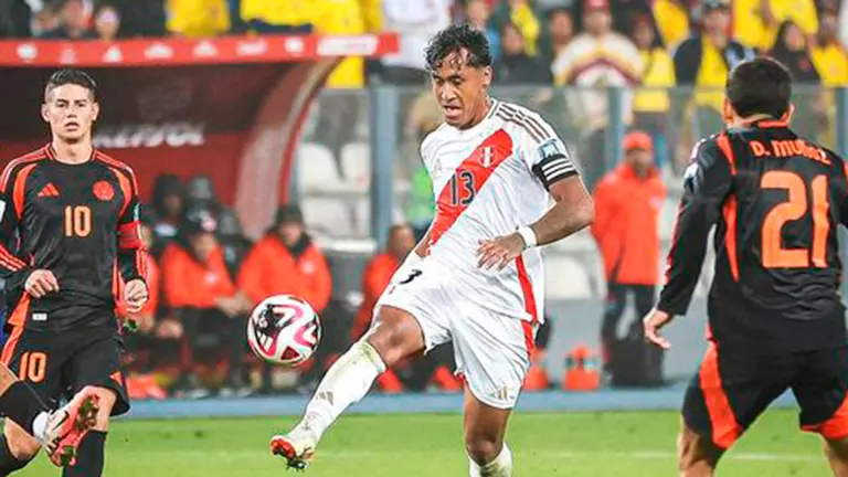 Una acci&oacute;n del partido de Per&uacute;. FPF