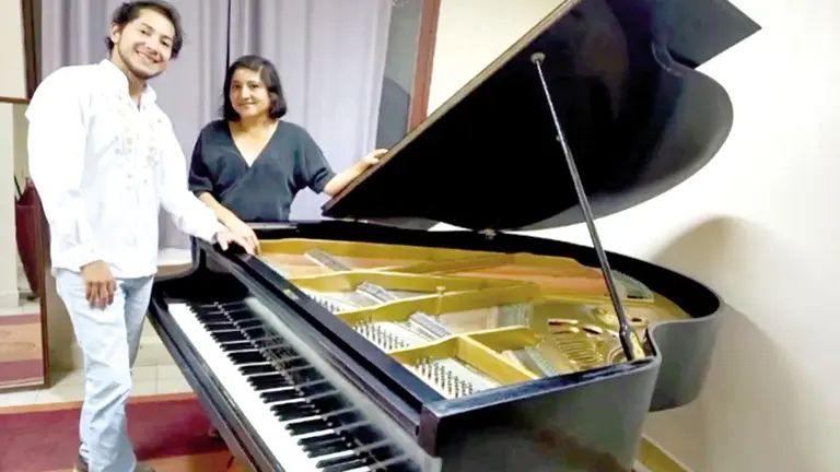 Los pianistas Aleyda &Aacute;lvarez y Sergio Escalera./ RRSS, FESTIVAL DE PIANO &lsquo;SCHERZANDO&rsquo;