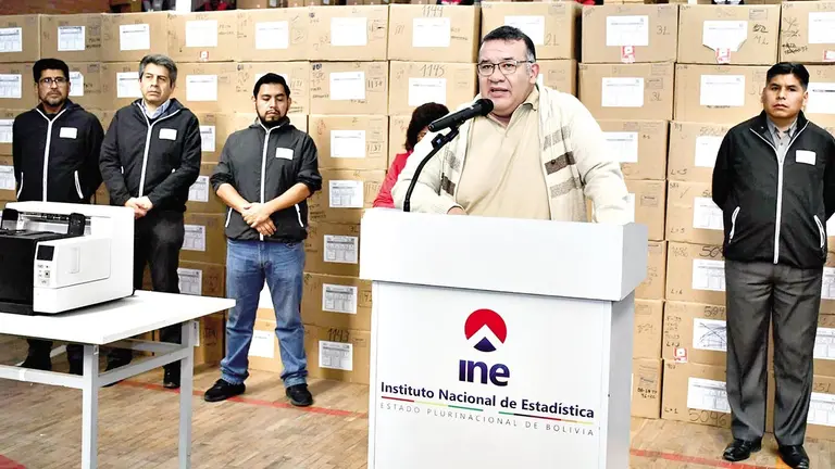 El director del INE, Humberto Arandia, en conferencia./ APG