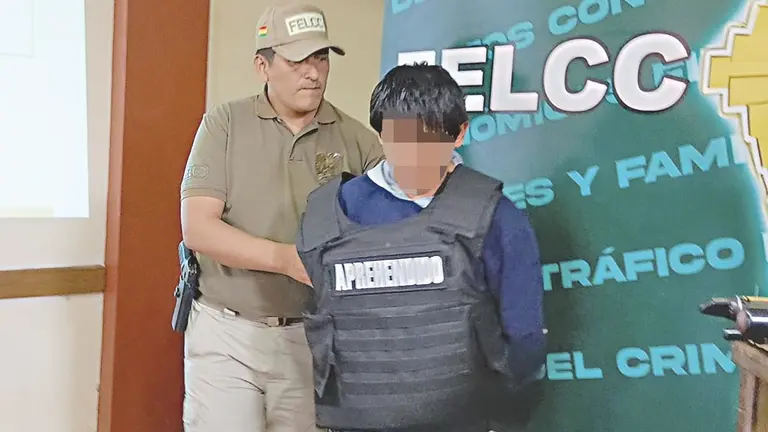 José Armando T.R., detenido por intentar agredir sexualmente a una niña en Alto Cobol, Cochabamba./ MARIELA COSSÍO